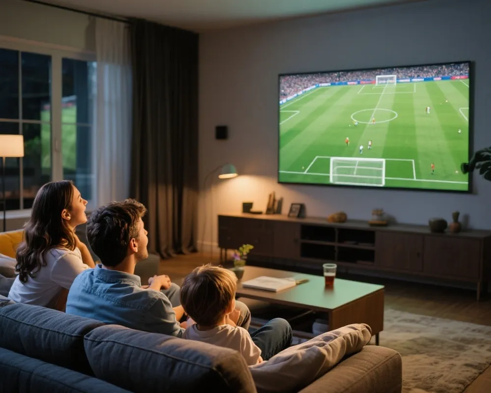 电视大屏观看世界杯直播