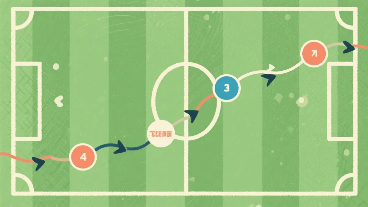 世界杯淘汰赛时间窗口示意图，比赛日历与路径箭头